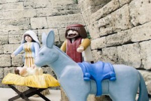 Figuras del belén instalado en Almería el año pasado.