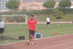 Tino Costa, el día que se lesionó en el Anexo.