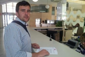 Desiderio Enciso en el ayuntamiento de El Ejido.