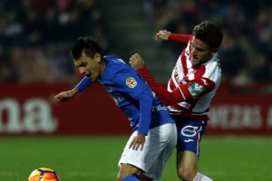 Gaspar en una jugada del partido.