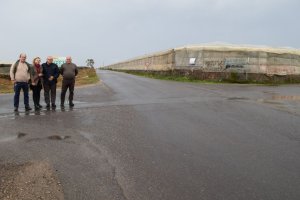 Visita a la zona en la que se ejecutan las obras.
