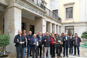 Alcaldes en la Subdelegación de Gobierno de Almería.