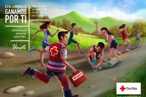 Una de las imágenes de la campaña "Voluntareando" de Cruz Roja.