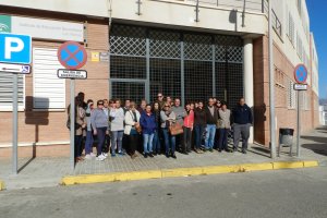 concentración de padres y madres en Las Norias.