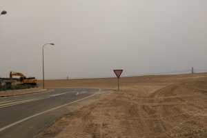 Zona en la que se han realizado los desmontes.