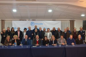 La Ejecutiva Local del PP de Huércal-Overa.