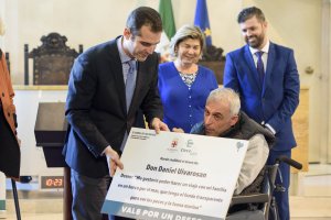 Acto de ayer en el Ayuntamiento.