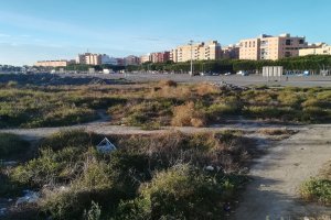 Solar en el que se ejecutará la primera fase de ampliación del Parque de las Familias.