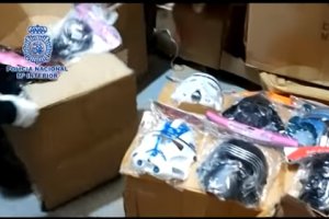 Material intervenido por la Policía Nacional.