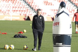 Lucas Alcaraz en el Estadio.