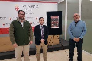 Presentación del concierto de Almenara, ayer en la Sala de Prensa de la Plaza Vieja.