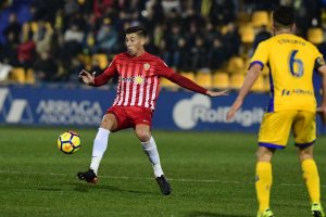 Rubén Alcaraz en el partido ante el Alcorcón.