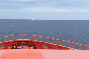 Uno de los dispositivos implicados en el rescate de la embarcación.