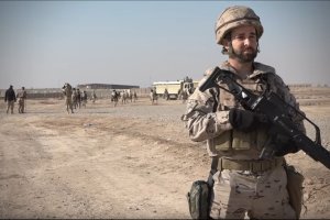 Fotograma del vídeo difundido por el EMAD sobre la misión en Irak