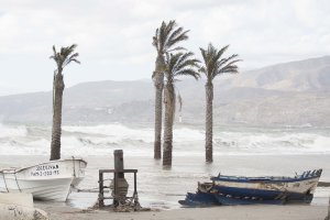Temporal en Almería, imagen del año 2016.
