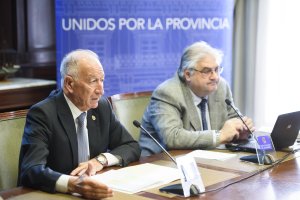 Amat y Alías en la presentación del presupuesto para 2018.