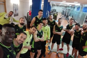 Unicaja Almería en el gimnasio del Moisés Ruiz.