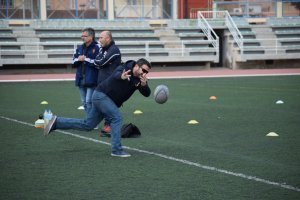 Pablo Jime´nez y parte de su cuerpo te´cnico.