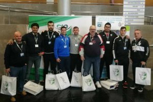 Los entrenadores almerienses.