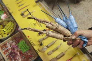 Petardos habituales en estas fechas.