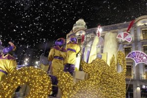 Detalle de una cabalgata de Reyes en Almería