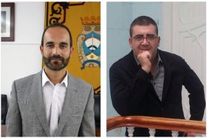 El socialista Amérigo (izquierda) y el edil de Gicar, Felipe Cayuela.