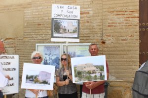 Los Prior durante una manifestación para pedir justicia.