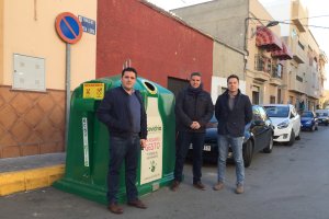 Contenedor de reciclaje de Viator.