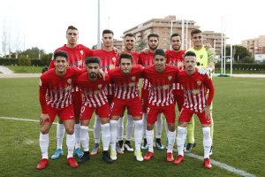 Once del Almería B contra el Guadix.