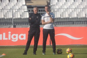 Lucas con Campos, el preparador físico.