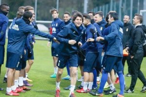 Entrenamiento del Oviedo.