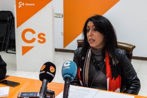 Marta Bosquet, ayer en la sede de Ciudadanos.