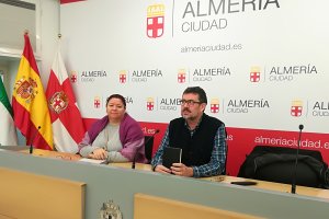 Amalia Román y Rafael Esteban durante la rueda de prensa