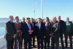 Visita del consejero de Agricultura, Rodrigo Sánchez Haro, a la comunidad de regantes El Saltador.