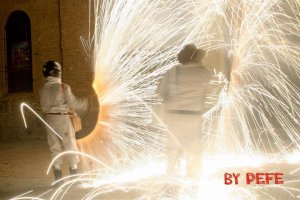 Cantoria ha celebrado las Fiestas de San Antón esta semana con el tradicional lanzamiento de carretillas. / Foto: Pefe