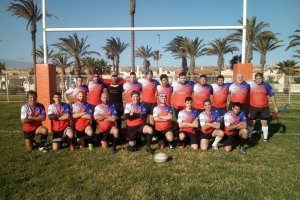 La familia del rugby en Roquetas.