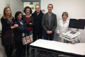 El ecógrafo evita desplazamientos al hospital.