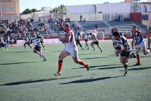 Una jugada del partido.