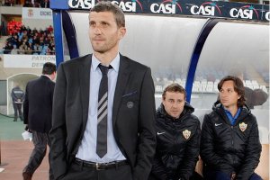 Javi Gracia en su etapa en el Almería.