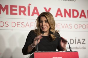 Susana Díaz, ayer.