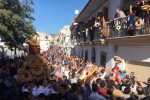 Procesión de San Ildefonso ayer en Olula del Río.