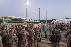 Salida de los legionarios en Jerez el 11 de enero