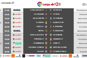 La jornada 27 al completo.