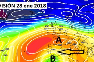 Previsiones meteorológicas para el próximo domingo, 28 de enero.