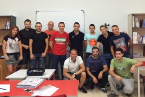 Alumnos de un grupo de preparación de oposiciones.