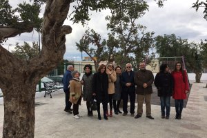 Inauguración del Parque de los Algarrobos de Albox en la mañana del viernes.