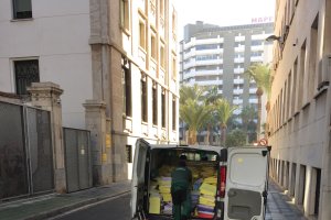 Traslado de los archivos de la Audiencia Provincial de Almería.