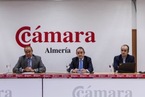 El informe  económico y financiero fue presentado ayer en la Cámara de Comercio por José Manuel Fernández Archilla y Antonio Alonso, de AMB.