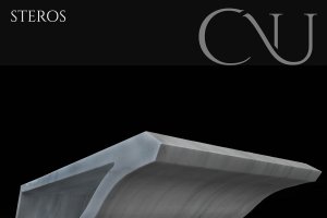 Modelo de mesa de centro STEROS, en Mármol Blanco de Macael.