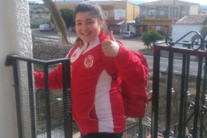 La jugadora es feliz con su convocatoria.